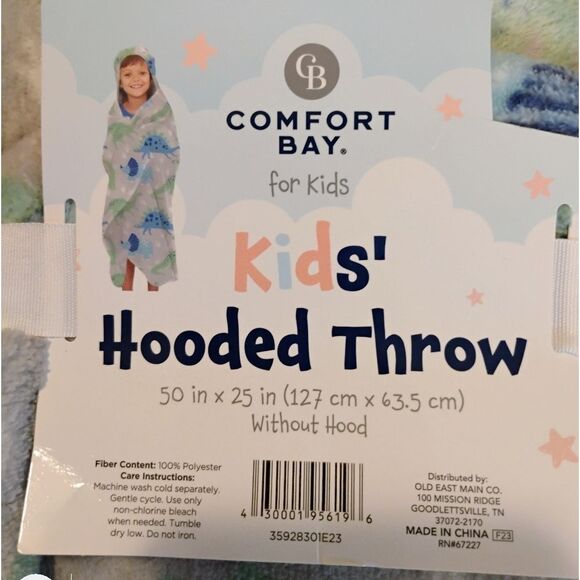 Comfort Bay Kids' Hooded Throw - Picture 1 of 2